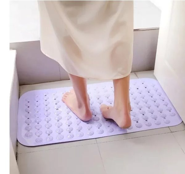Bathroom Large Anti slip bath mat Non Slip Shower Mat for Non-Slip Bathtub Mat with Suction Cup, Bath Mat for Shower Room, 74x38cm