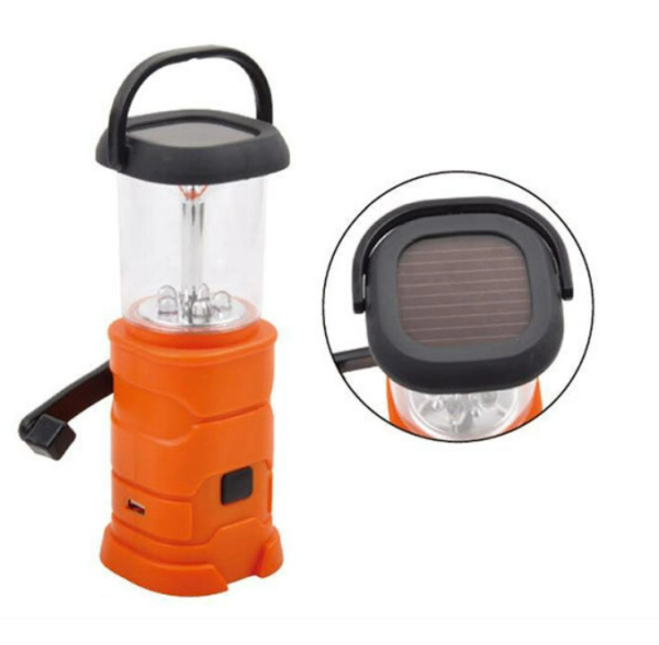 Camping Lantern | Sunpower SR1001, Solar Powered, USB Charging, 6 LED