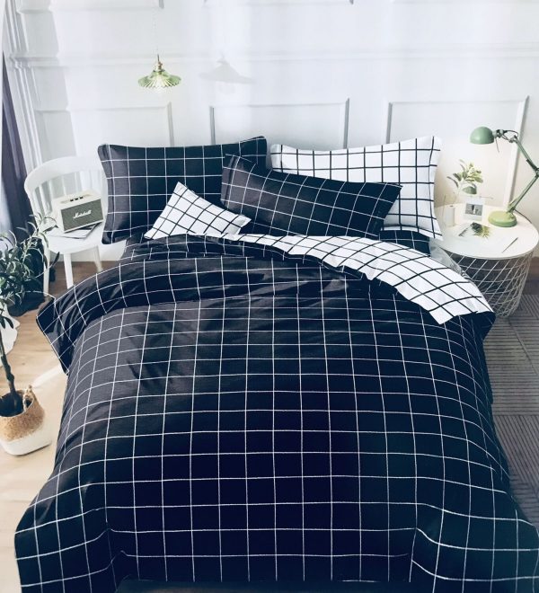 CIH Duvet Set 5x6 4pc 2bedsheets 2 Pillow Cases polycotton 75GSM DFG002