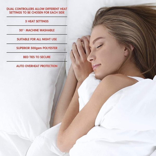 Electric blanket double size underblanket (superior) LLOYTRON 150X140CM