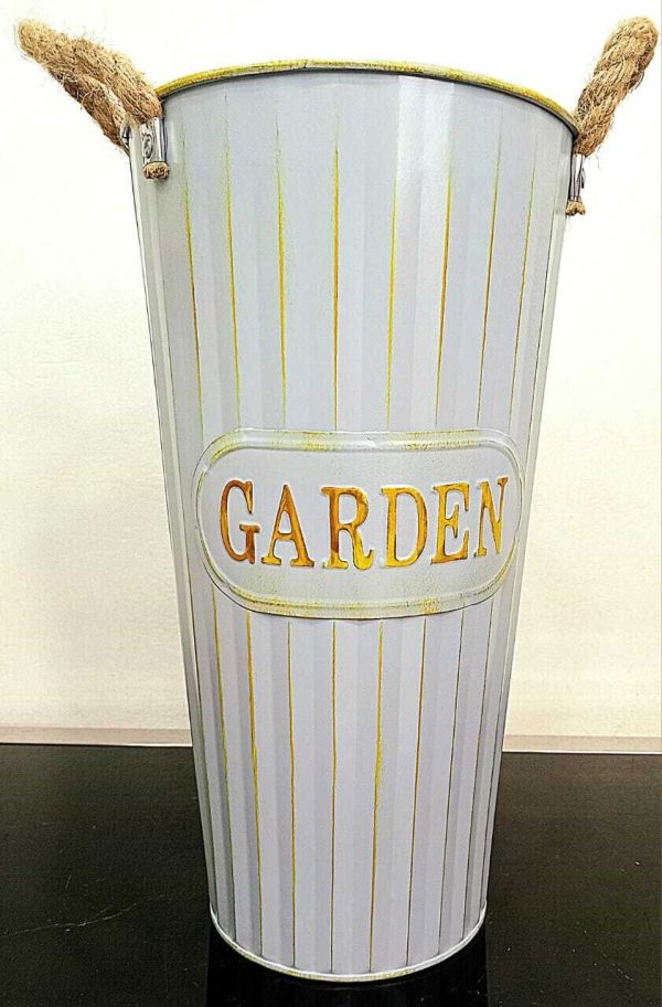 French Country Style Flower Bucket (Large) H35 D20