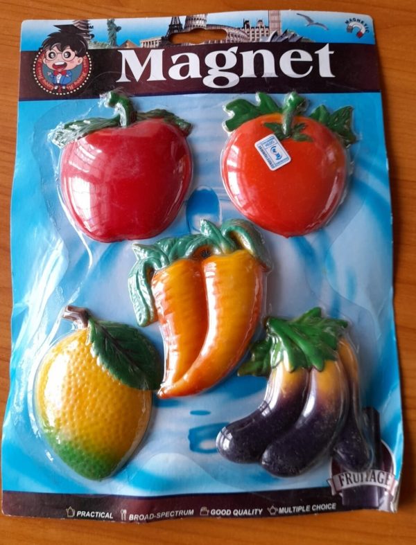 Fridge magnet large fruits 5pcs #139249