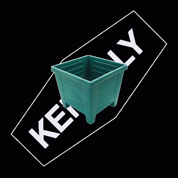 Kenpoly Flower Pots - Small Square Planter (1 pc) - H86 x W97 x L97 mm - 480ml