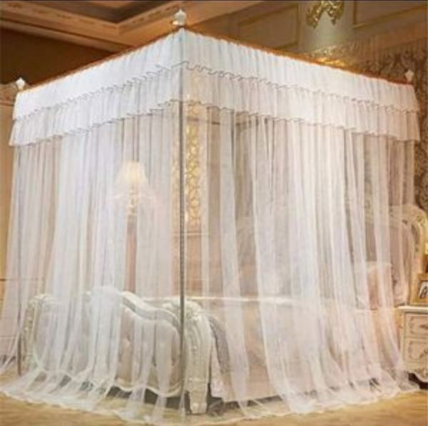Mosquito net with stands 4x6 White