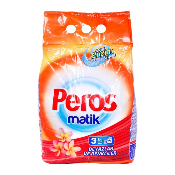 Peros Matic Whites and Colors Machine washing powder 3kg white & colour
