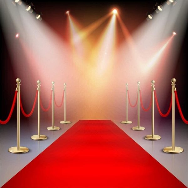 Photography Backdrop Stage Red Carpet| Background for Photo Shoots Luxury VIP Club Party Event Decoration Banner Adult Kids Photo Booth Vinyl...