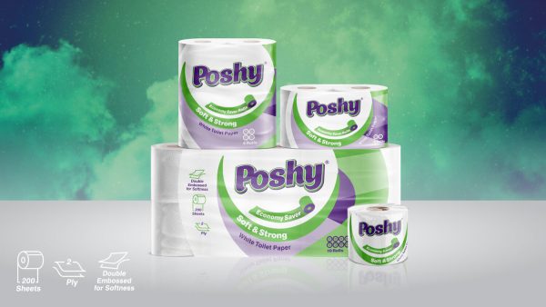 Poshy Roll Poa 10pcs Wrapped White tissue paper