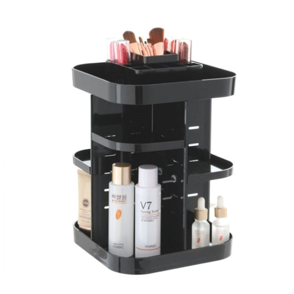 Rotating Makeup Organizer - 360 Spinning Makeup Organiser Storage Rack for Perfume, Nail Polish - Premium Makeup Brush Holder for Dresser Vanity,...