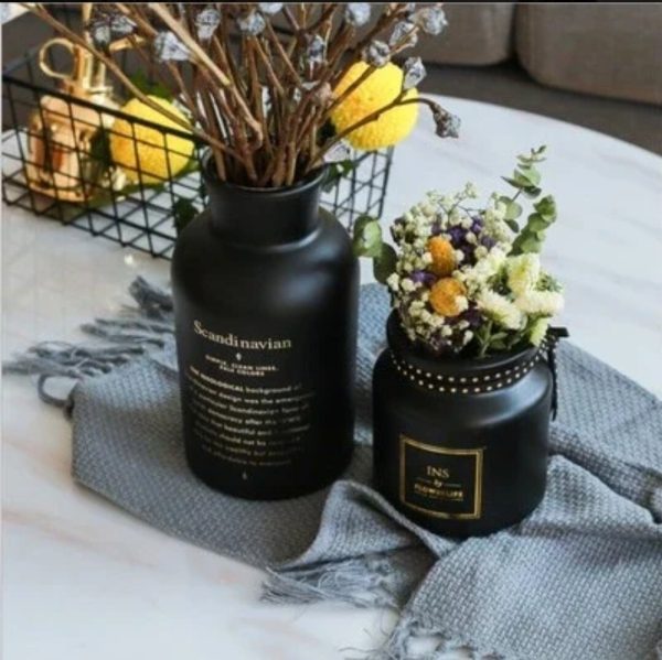 Scandinavian design flower vase 2pcs Large and small size. 10cmx20cm