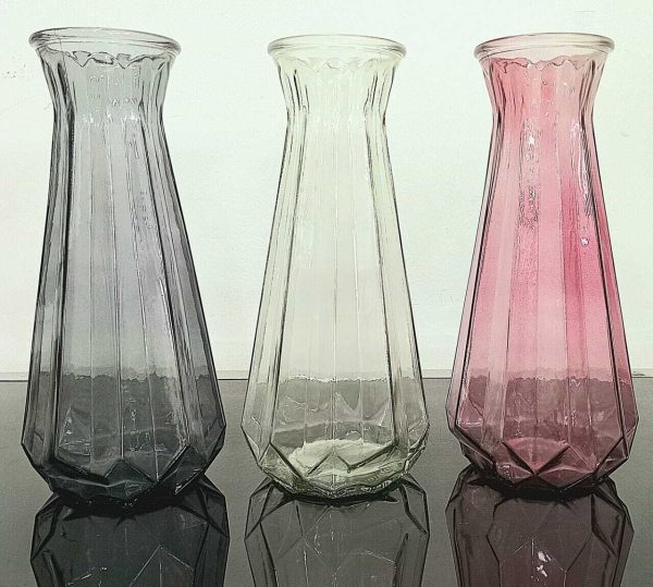 Simple Transparent Glass Vase Restaurant Shop Table Bar Decorative Vase Flower Arrangement Water Plant Vase Home Vase Ornaments Practical and...