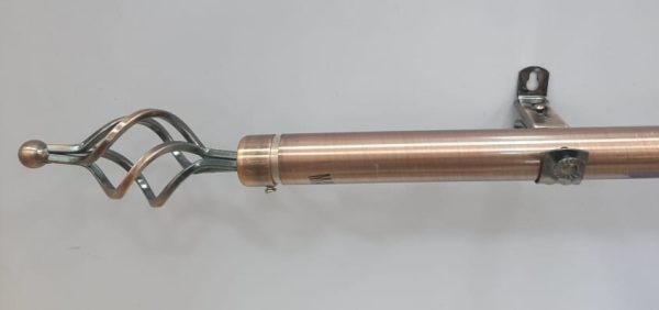 Single bar curtain rod copper 1m