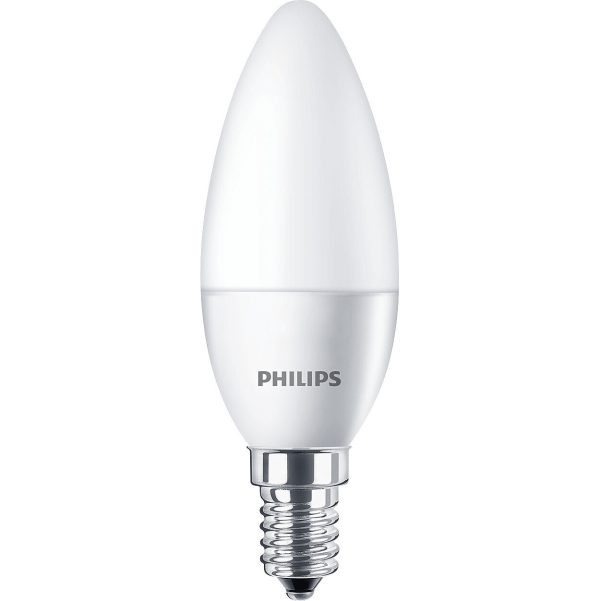 Philips 17414 Dimmable B22 LED Candle Bulb (Frosted Glass)