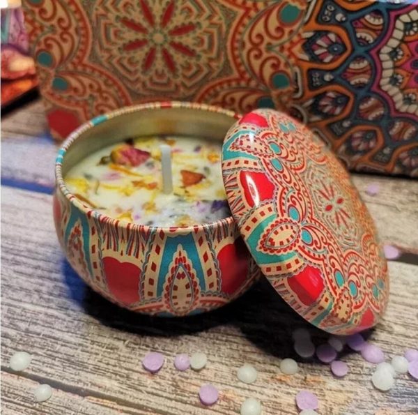 Valentine Oriental pot scented candle 80gm Cocoa D46